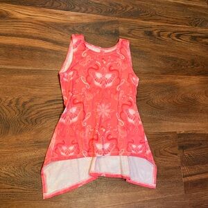 Kids Pink butterfly Tank Top